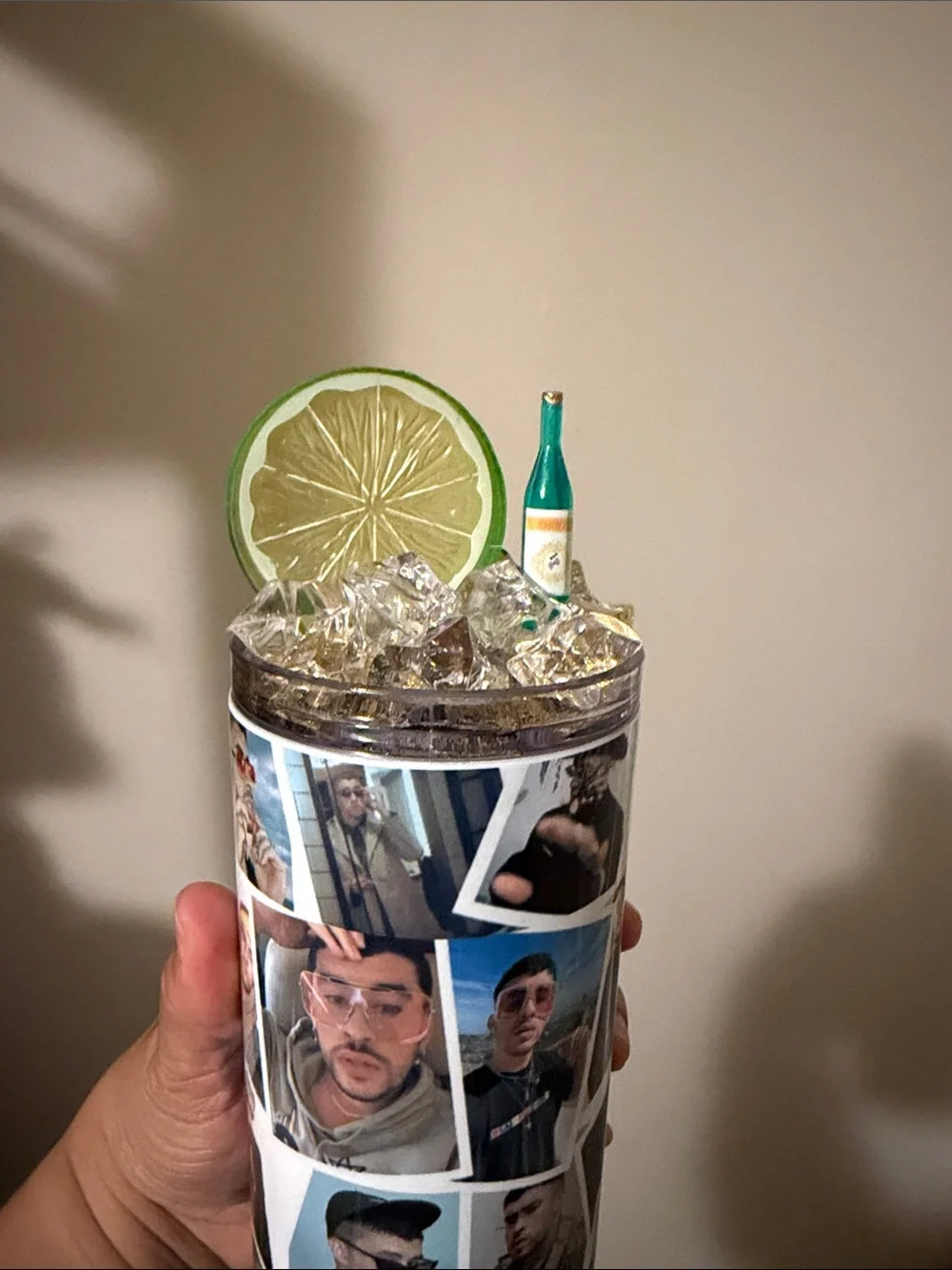 Custom Photo Collage Stainless Tumbler - Multicolor